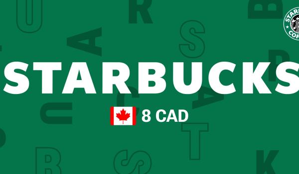 Starbucks Gift Card 8 CAD