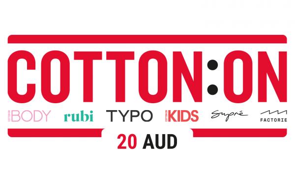 Cotton On Group Gift Card 20 AUD