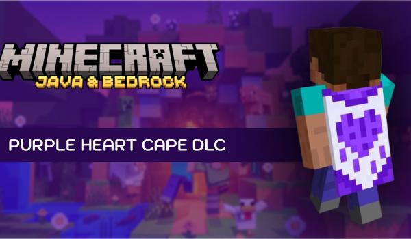 Minecraft Java and Bedrock Edition Purple Heart Cape DLC (Xbox Series)