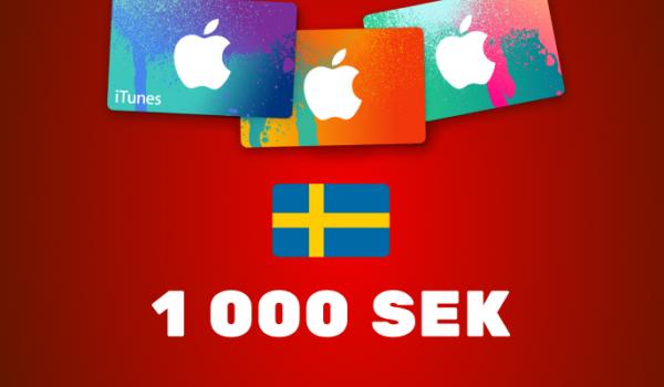 Apple iTunes Gift Card 1000 SEK