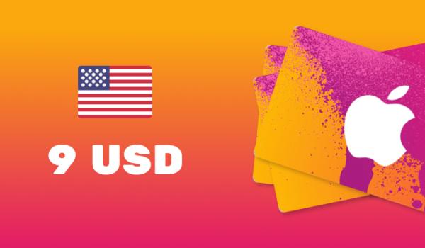 Apple iTunes Gift Card 9 USD