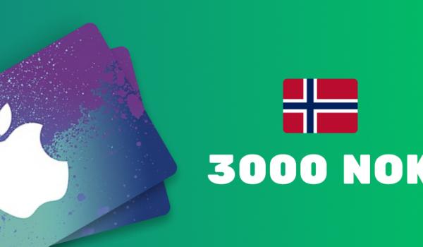 Apple iTunes Gift Card 3000 NOK