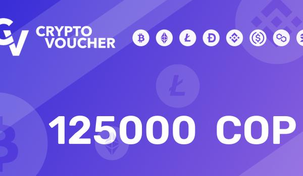 Crypto Voucher Gift Card 125000 COP