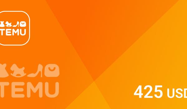 Temu Gift Card 425 USD