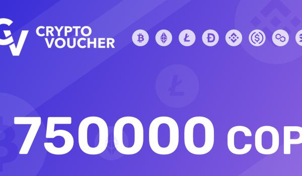 Crypto Voucher Gift Card 750000 COP