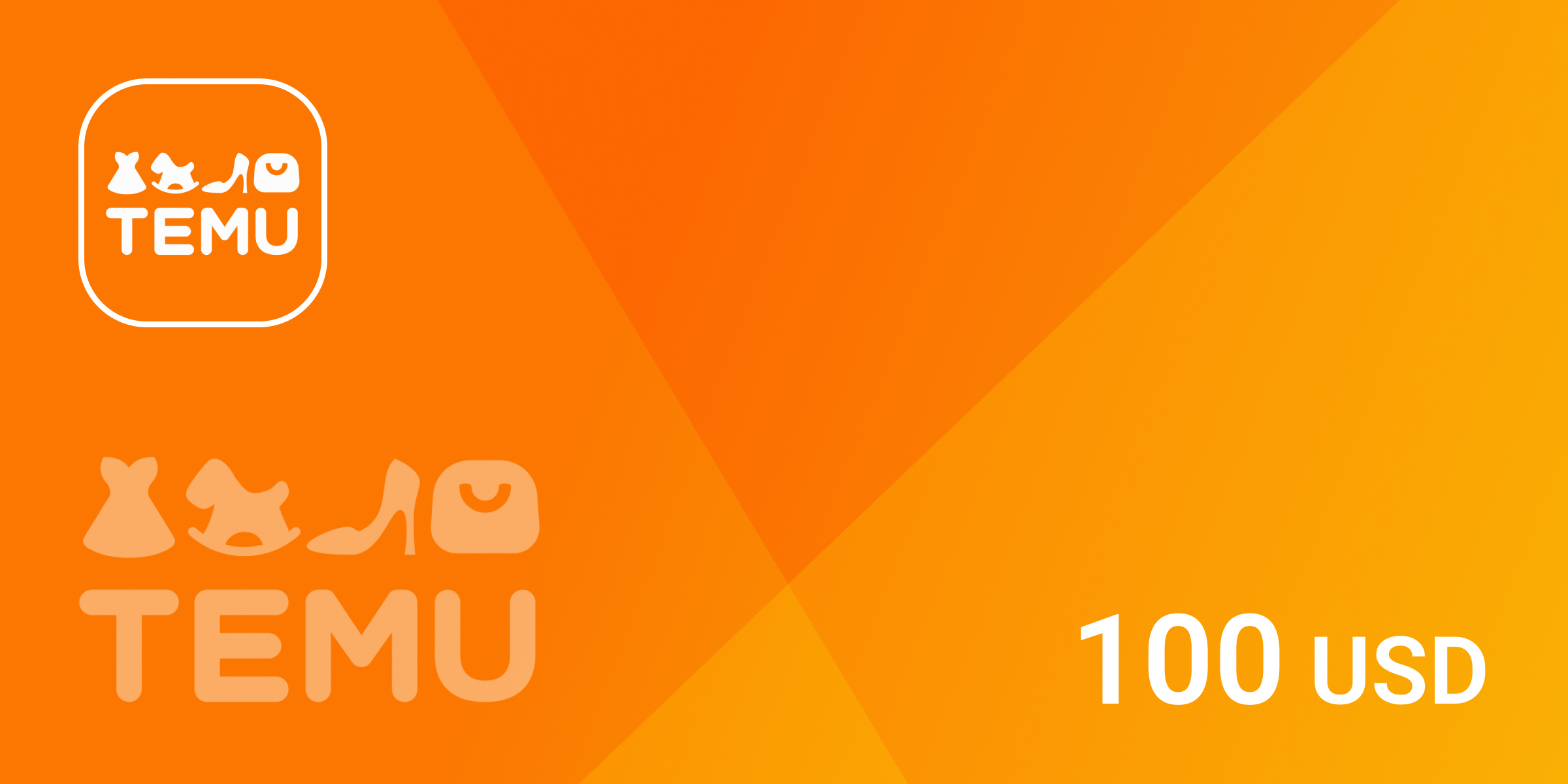 Temu Gift Card 100 USD