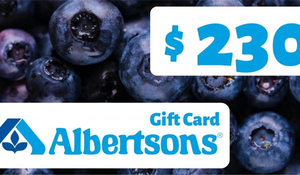Albertsons Gift Card 230 USD