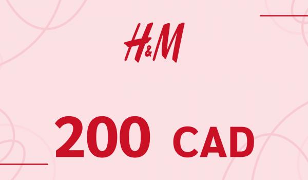 H and M Gift Card 200 CAD