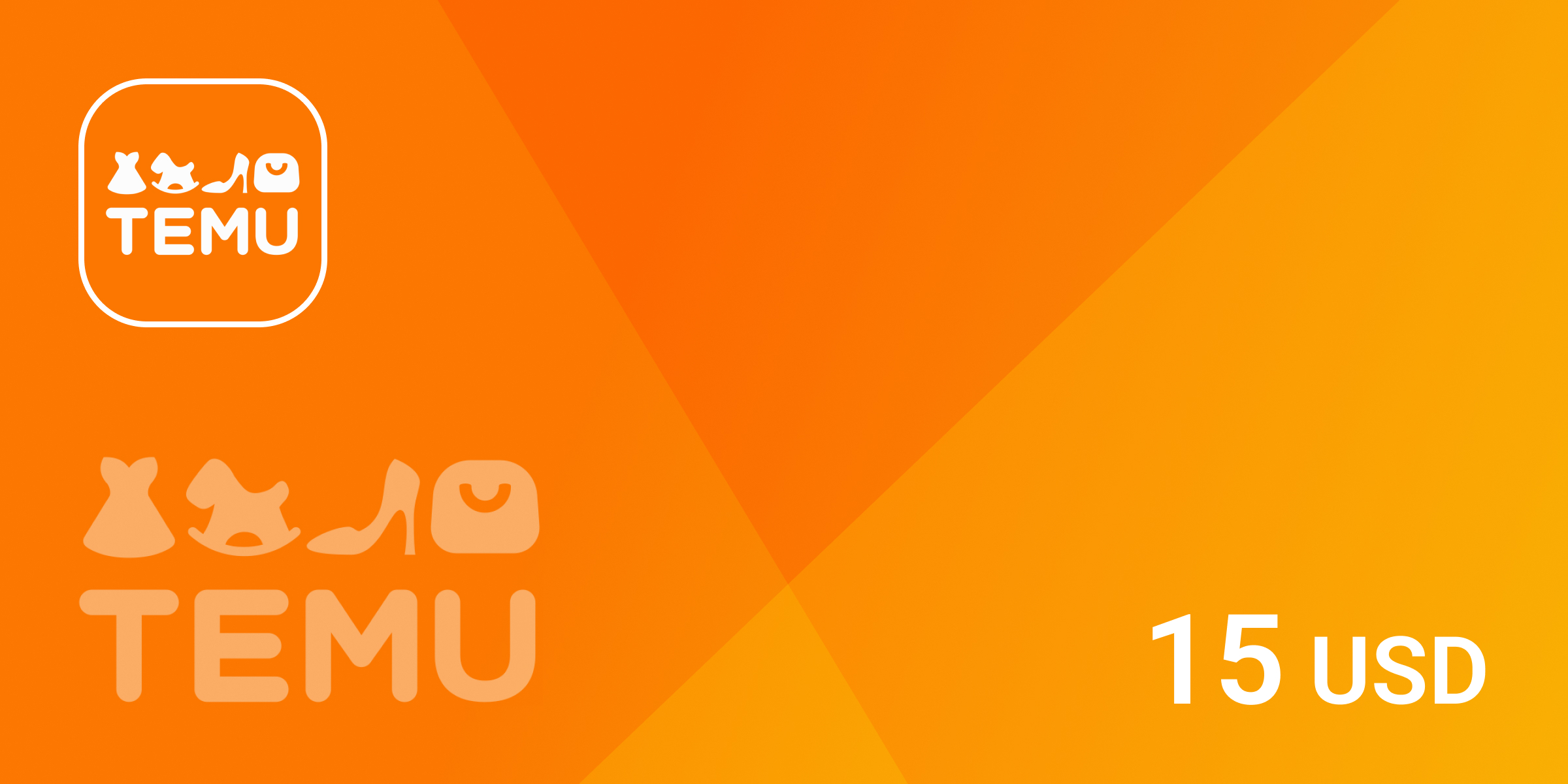 Temu Gift Card 15 USD