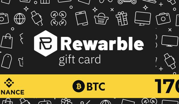 Rewarble Binance Gift Card BTC 170 USD