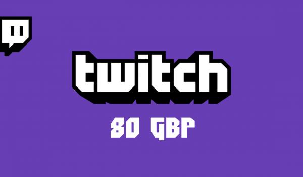 Twitch Gift Card 80 GBP