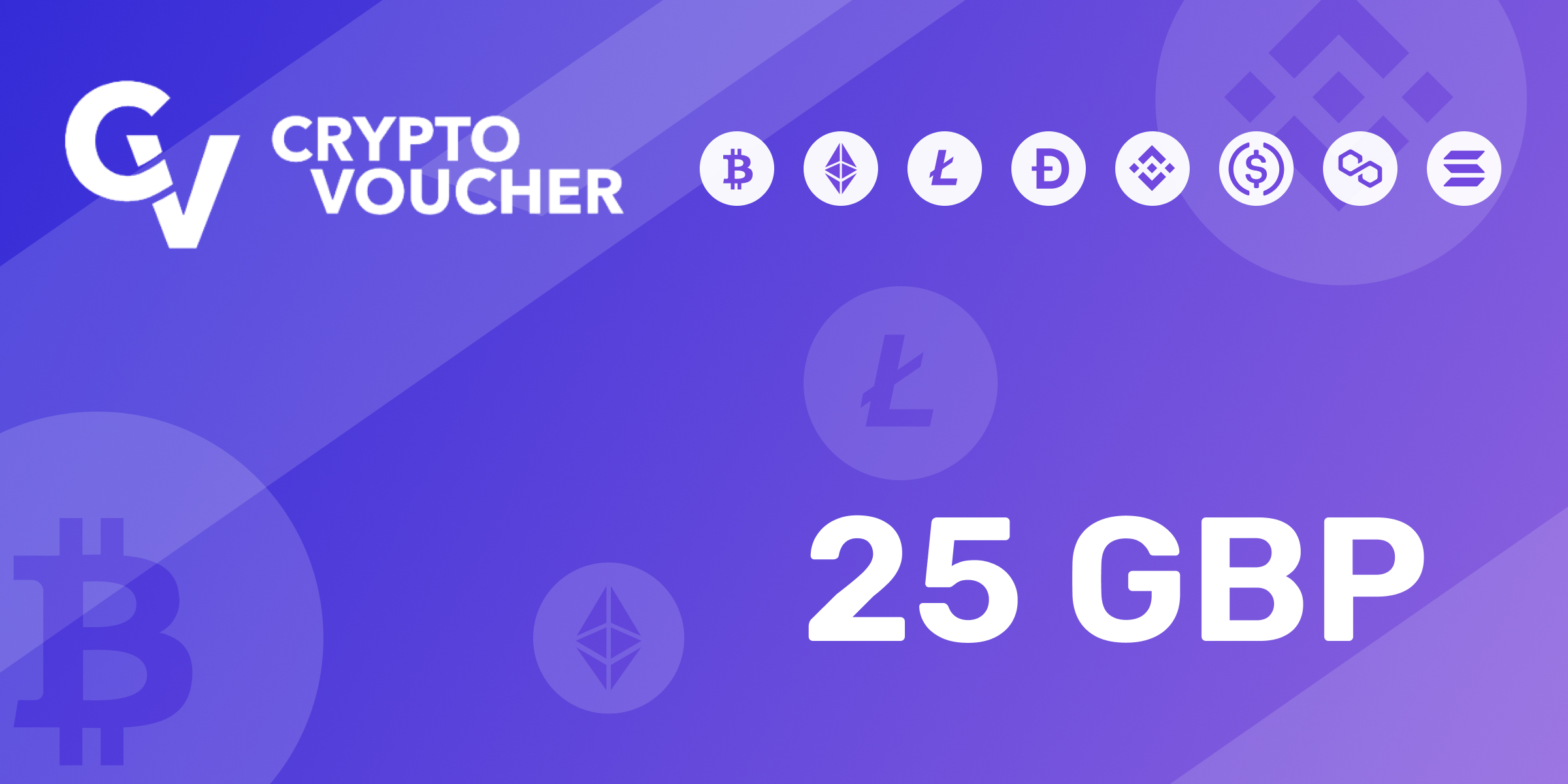 Crypto Voucher Gift Card 25 GBP