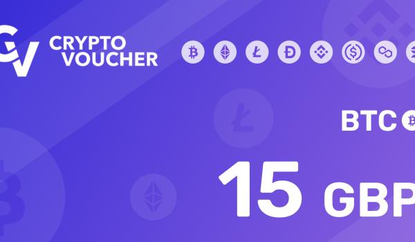 Crypto Voucher BTC 15 GBP