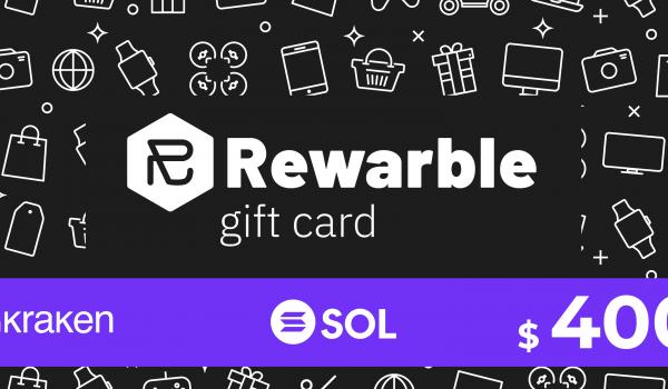 Rewarble Kraken Gift Card SOL 400 USD