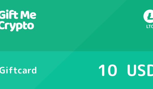Gift Me Crypto Gift Card LTC 10 USD