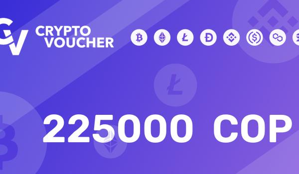 Crypto Voucher Gift Card 225000 COP