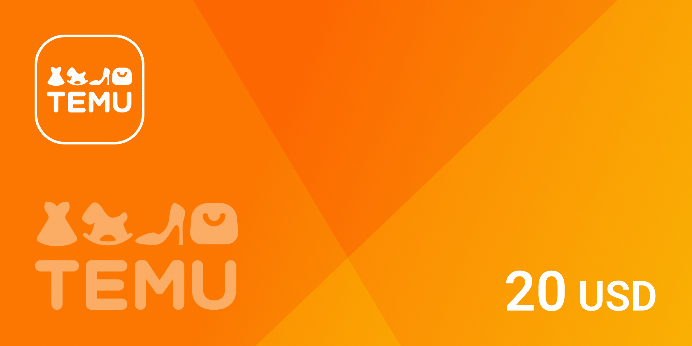 Temu Gift Card 20 USD
