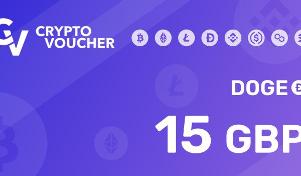 Crypto Voucher Doge 15 GBP