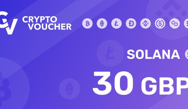 Crypto Voucher SOLANA 30 GBP