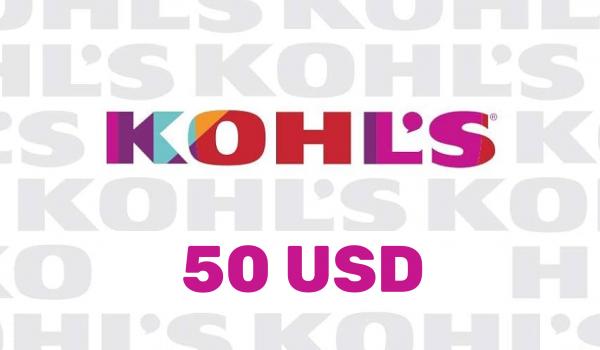 Kohls Gift Card 50 USD