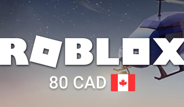 Roblox Gift Card 80 CAD