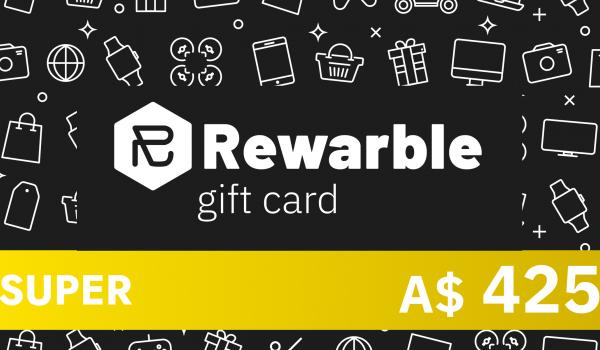 Rewarble Super Gift Card 425 AUD