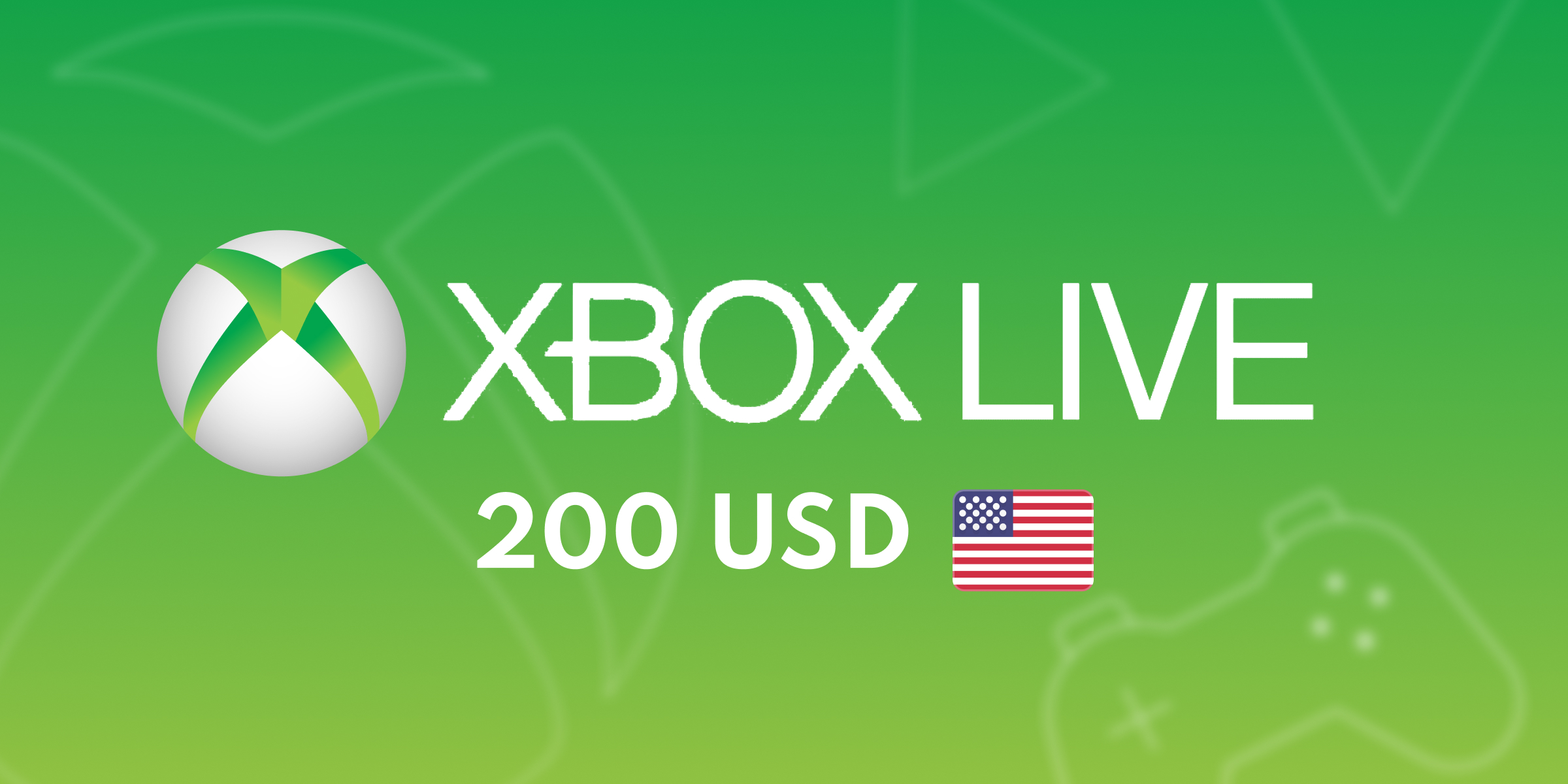 XBOX Live Gift Card 200 USD