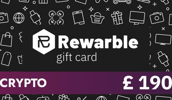 Rewarble Crypto Gift Card 190 GBP