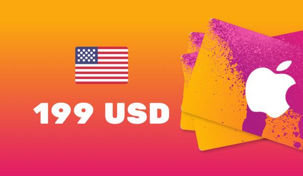 Apple iTunes Gift Card 199 USD