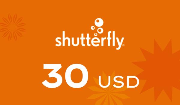 Shutterfly Gift Card 30 USD