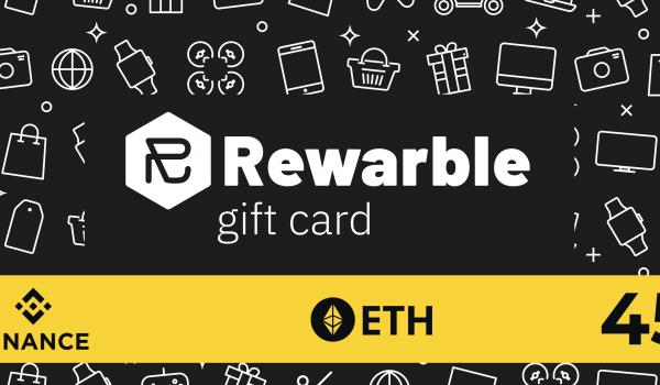 Rewarble Binance Gift Card ETH 45 USD