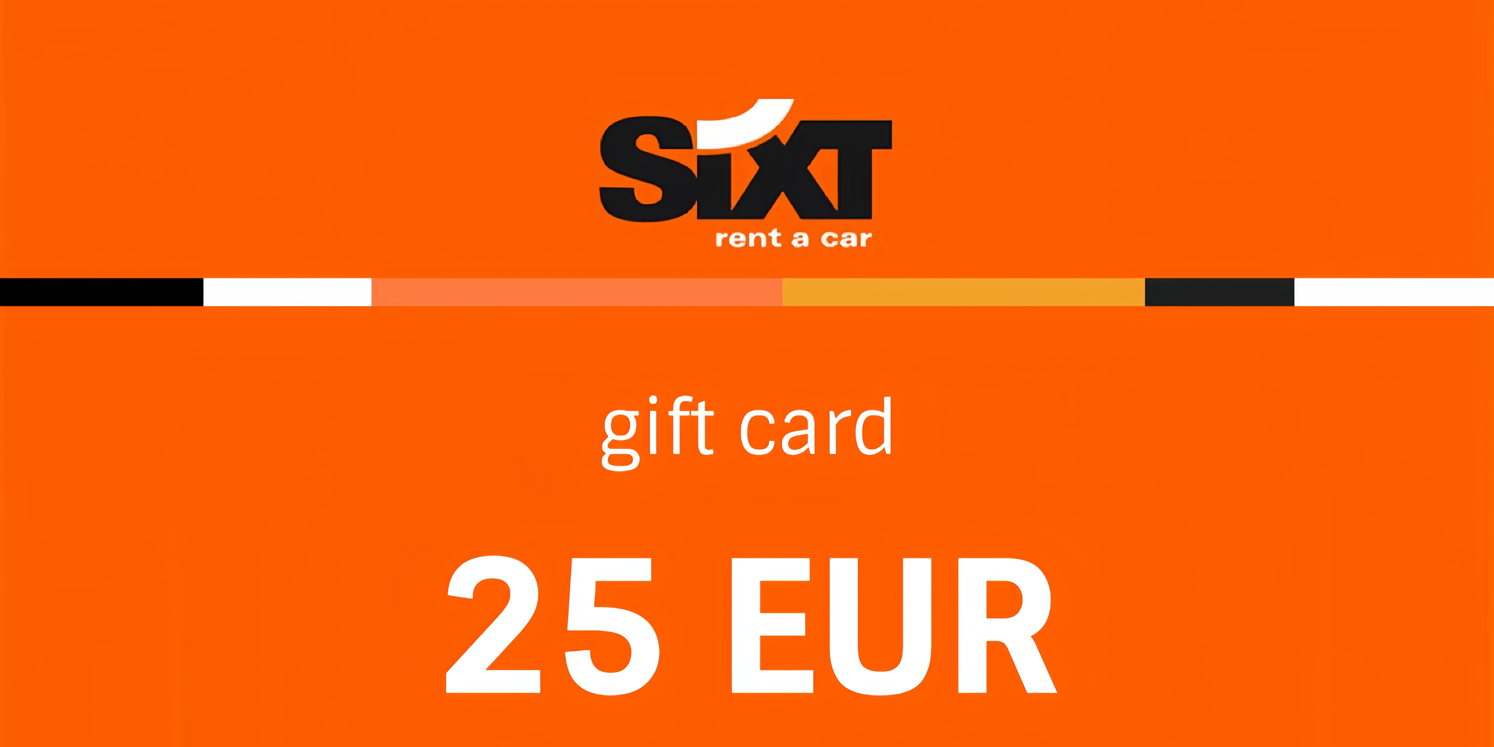 Sixt Voucher Rent a Car 25 EUR