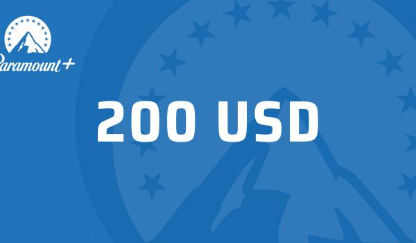 Paramount Plus Gift Card 200 USD