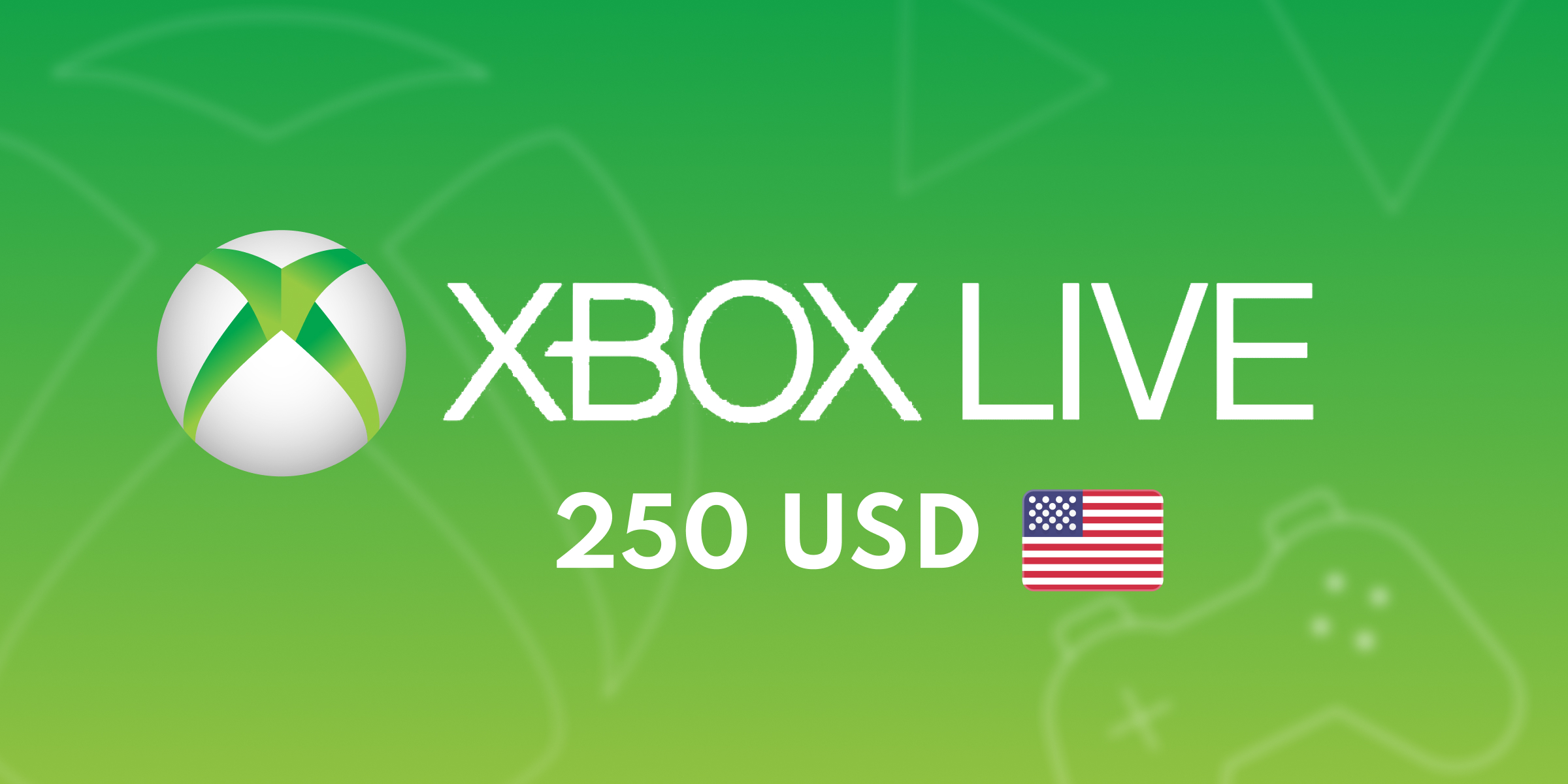 XBOX Live Gift Card 250 USD