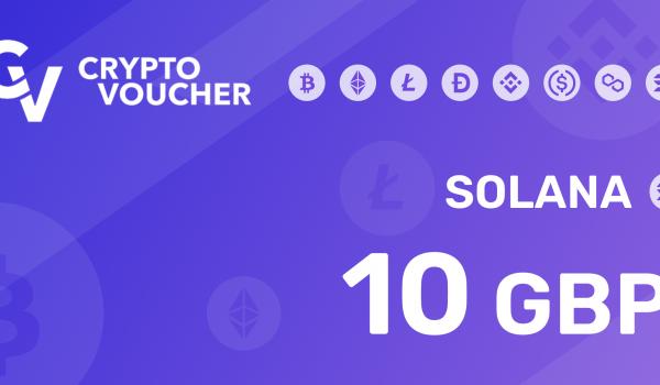 Crypto Voucher Sollana 10 GBP