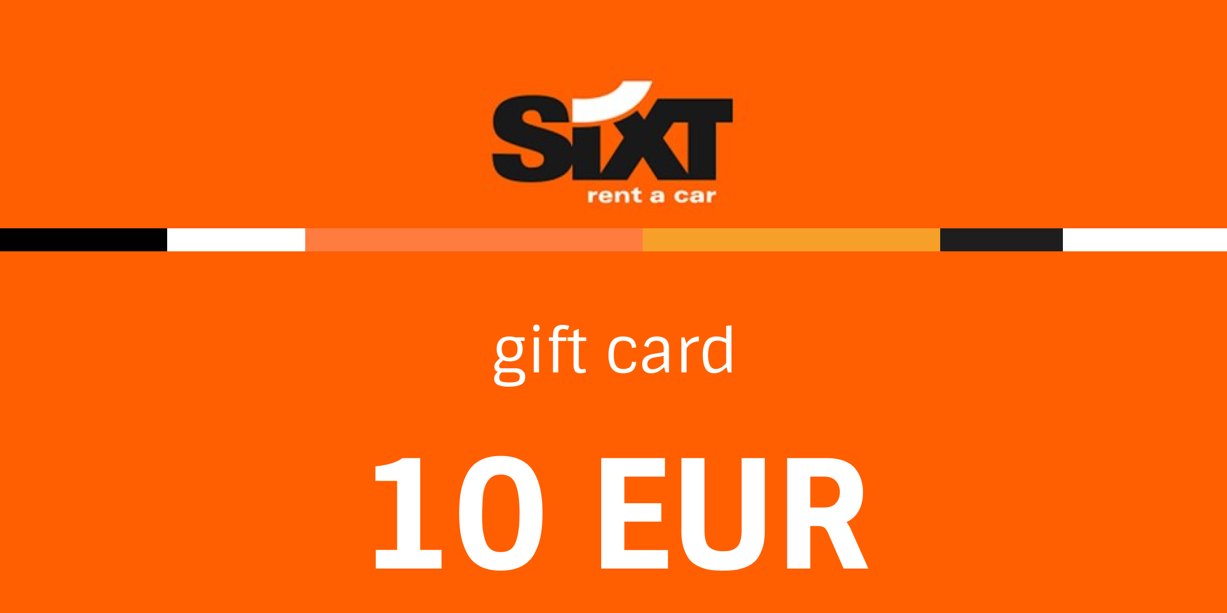 Sixt Voucher Rent a Car 10 EUR