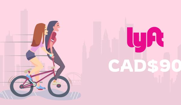 Lyft Gift Card 90 CAD
