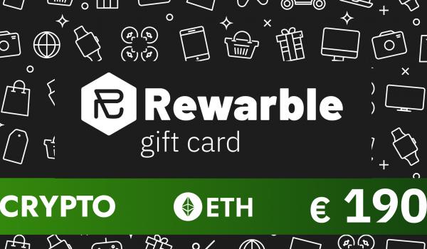 Rewarble Crypto Gift Card ETH 190 EUR