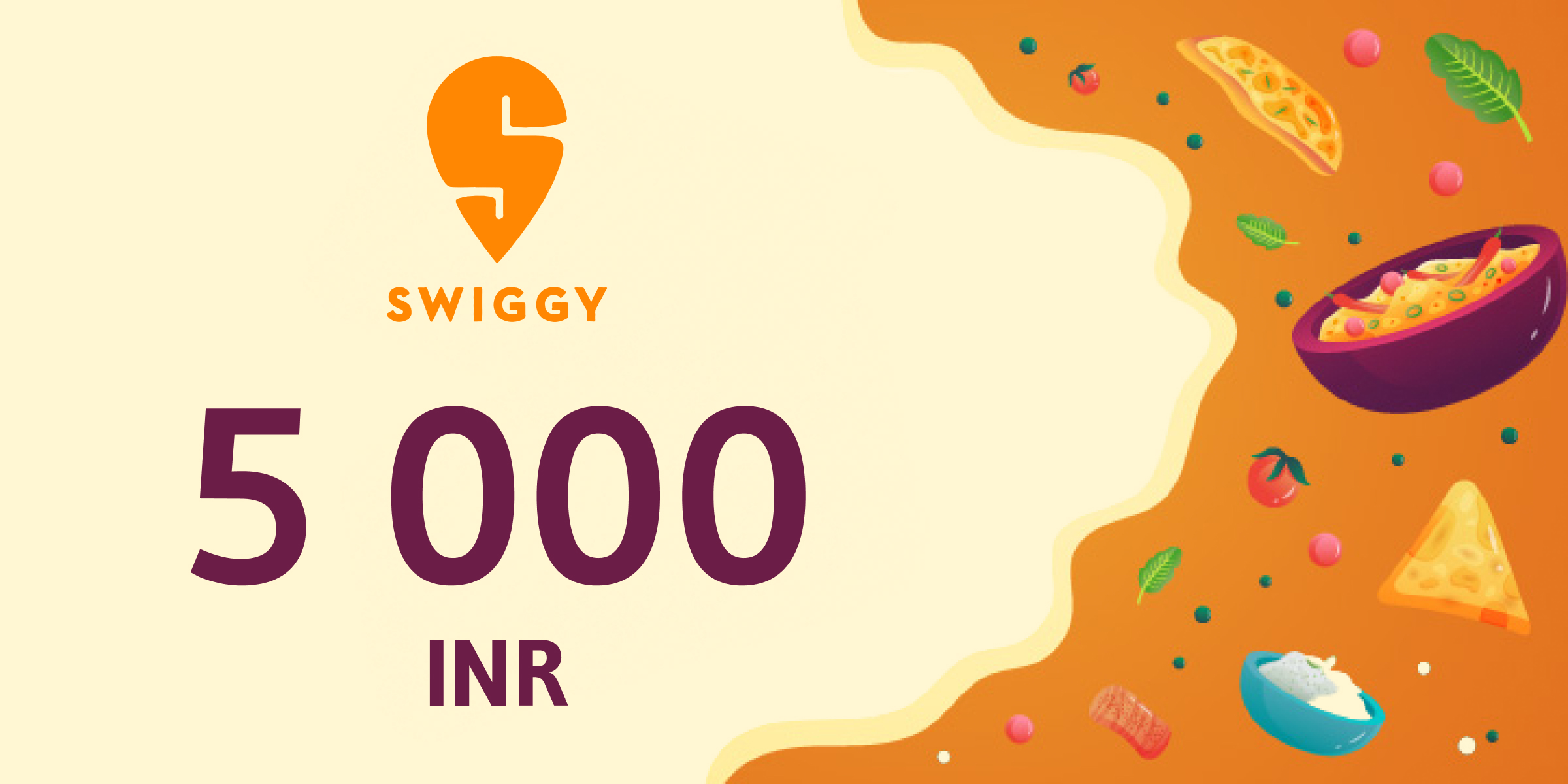 Swiggy Gift Card 5000 INR
