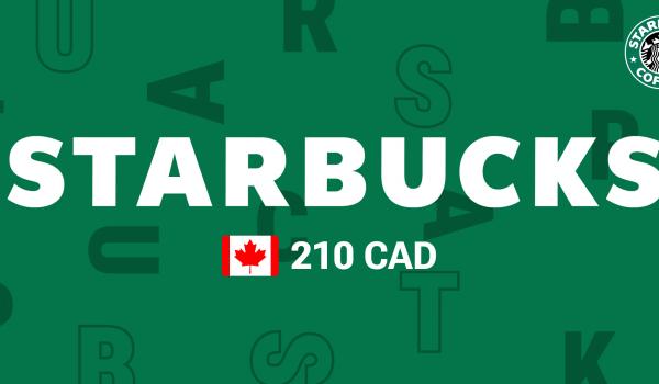 Starbucks Gift Card 210 CAD