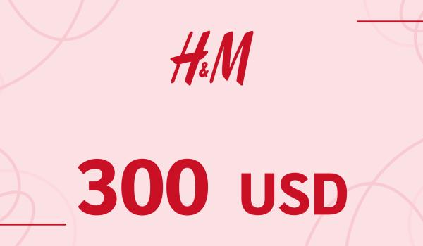 H and M Gift Card 300 USD