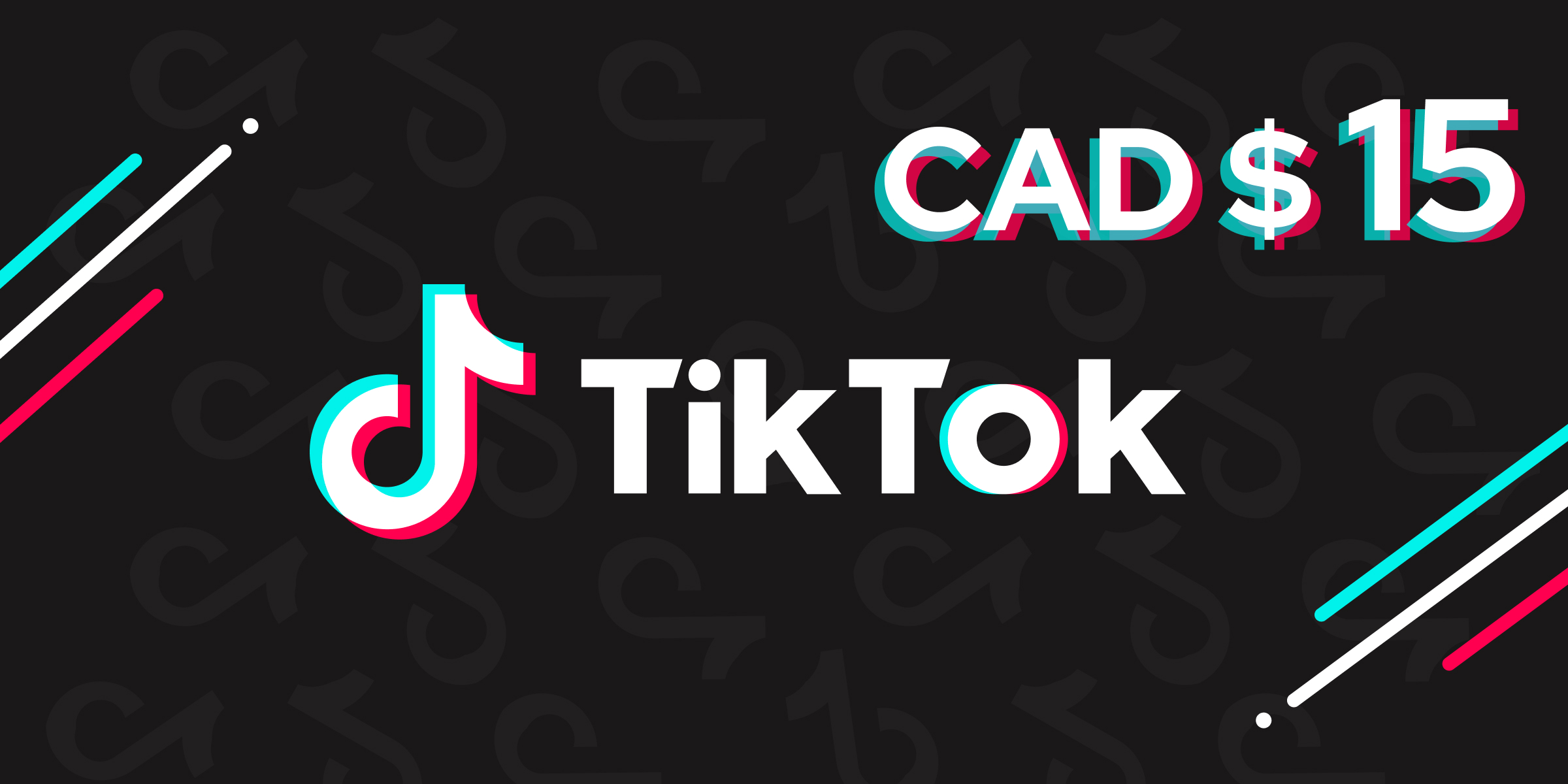 TikTok Gift Card 15 CAD