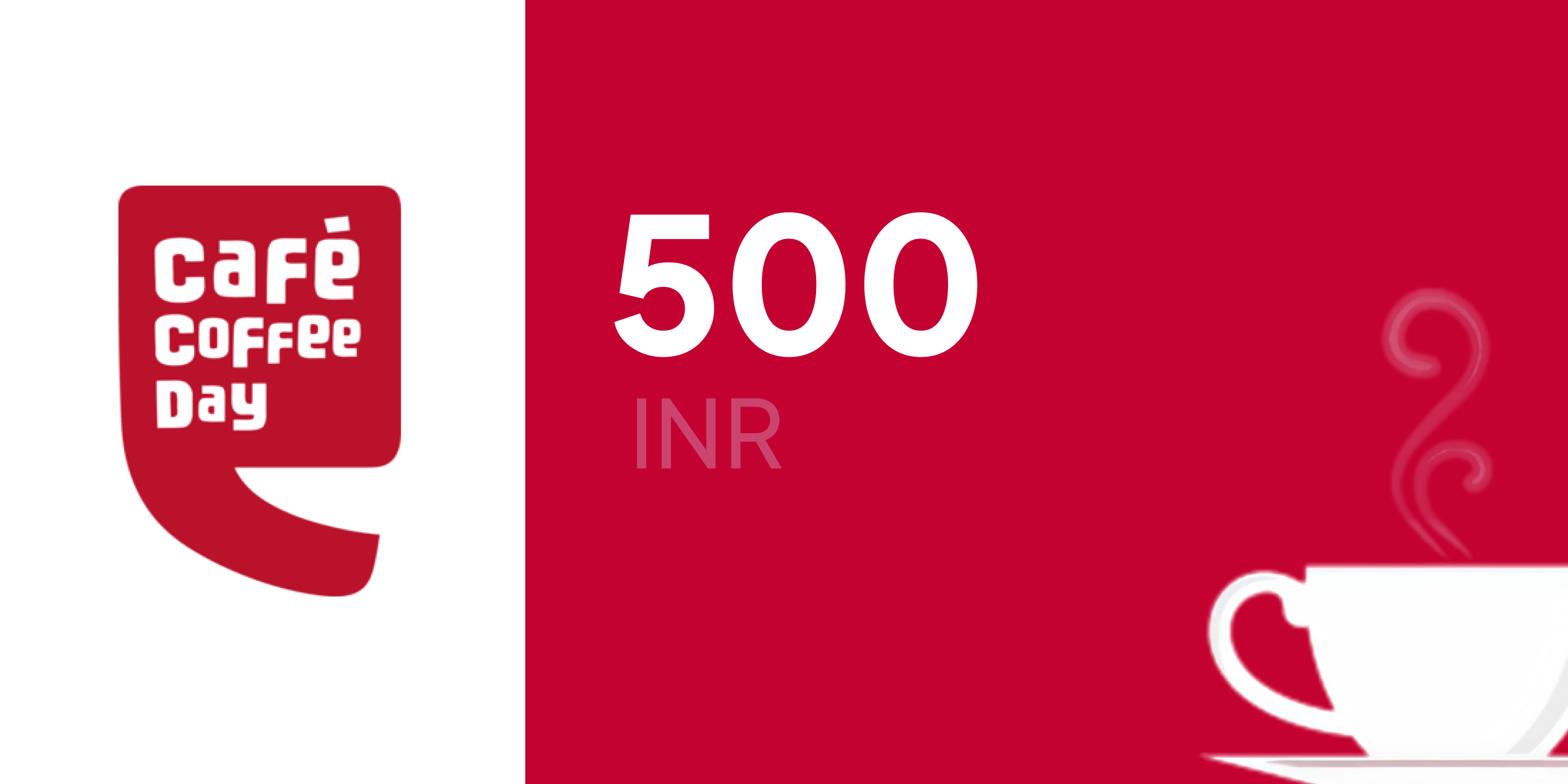 Cafe Coffee Day Gift Card 500 INR