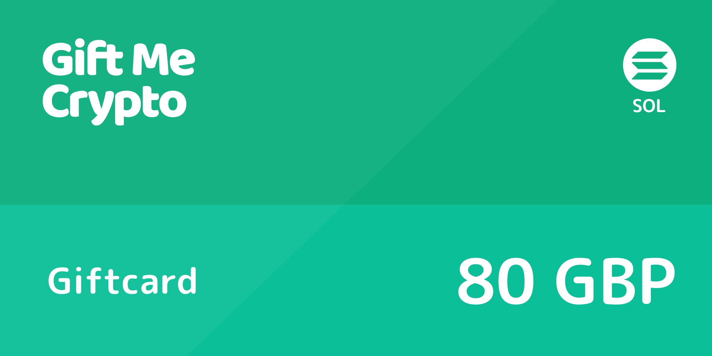Gift Me Crypto Gift Card SOLANA 80 GBP