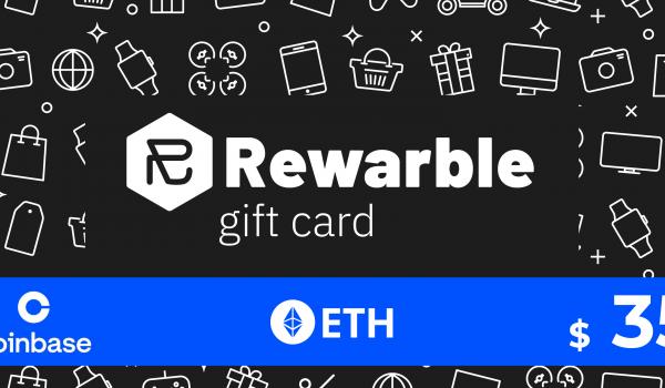 Rewarble Coinbase Gift Card ETH 35 USD