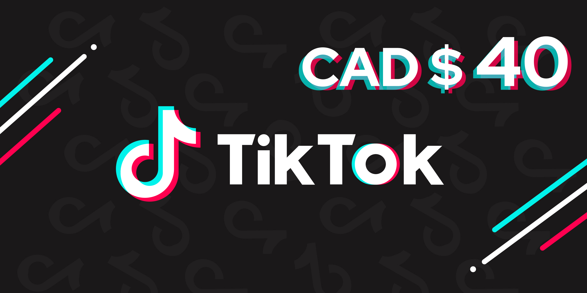 TikTok Gift Card 40 CAD