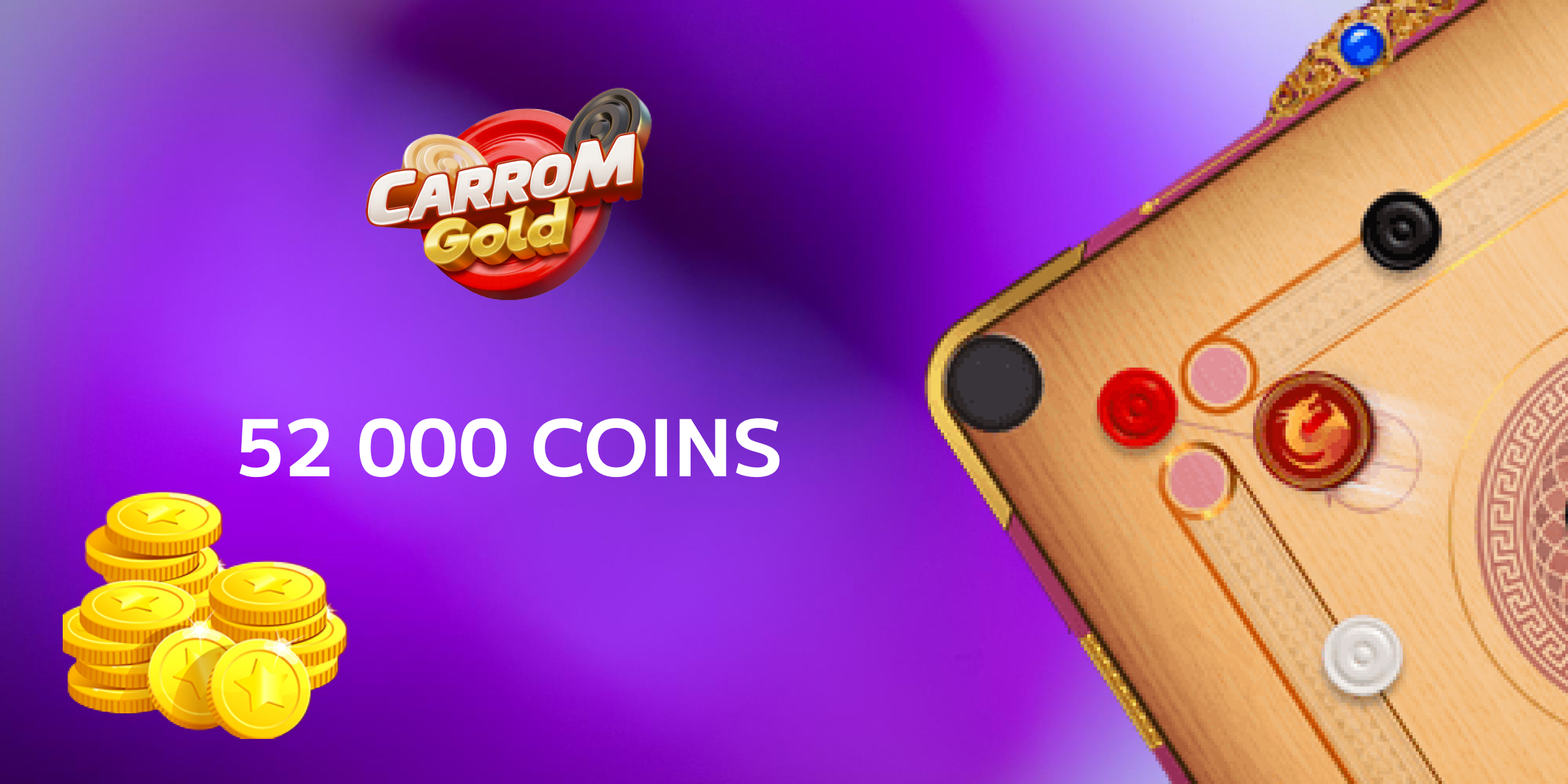 Carrom Gold Gift Card 520000 Coins