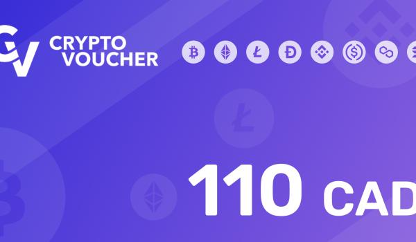 Crypto Voucher Gift Card 110 CAD