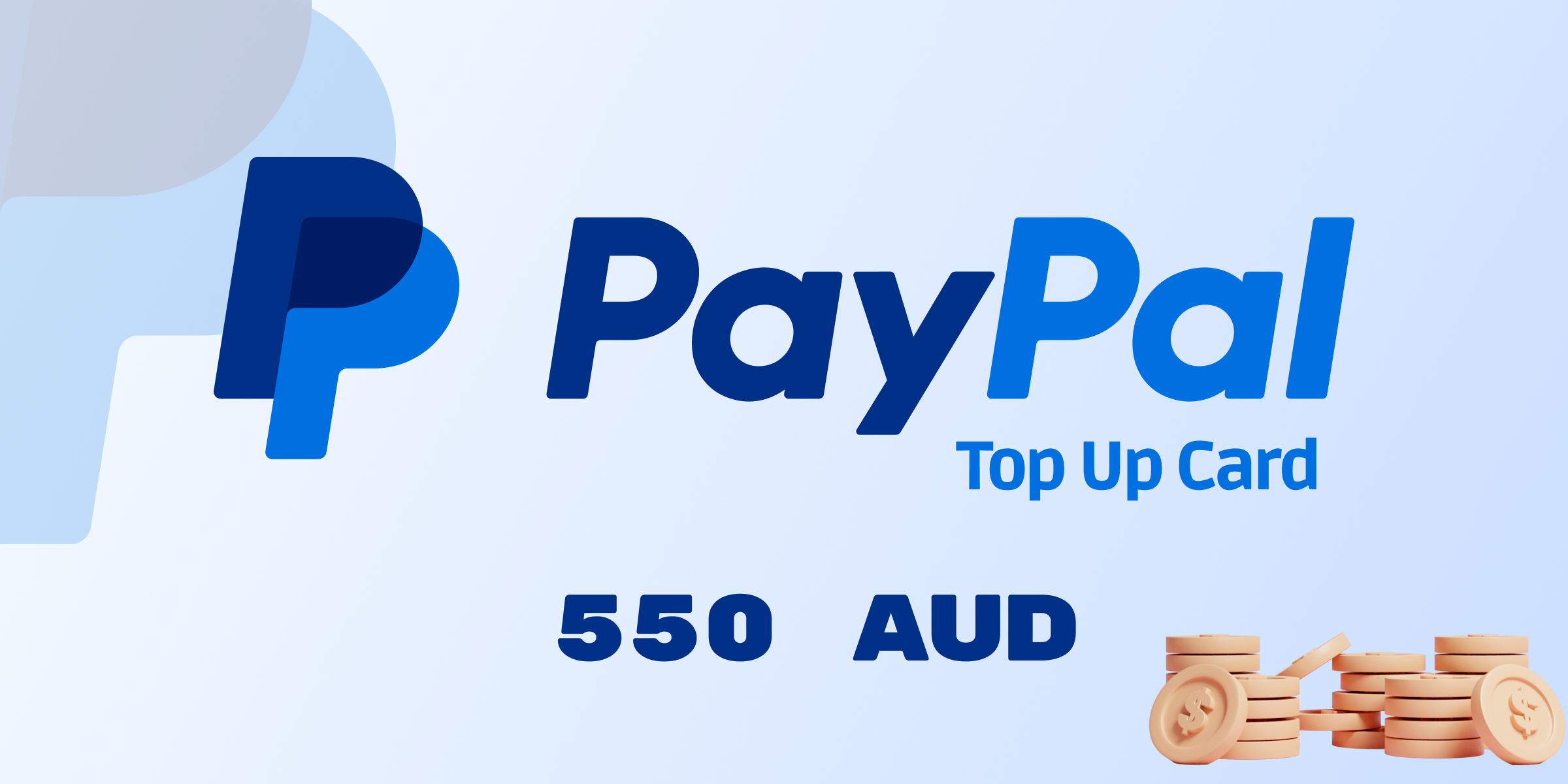 PayPal Wallet Top Up 550 AUD