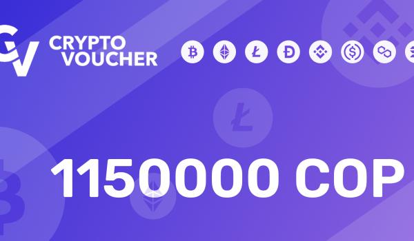 Crypto Voucher Gift Card 1150000 COP